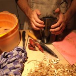 Matteo preparing artemisia infusum
