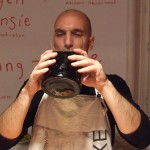 Matteo tasting the infusum